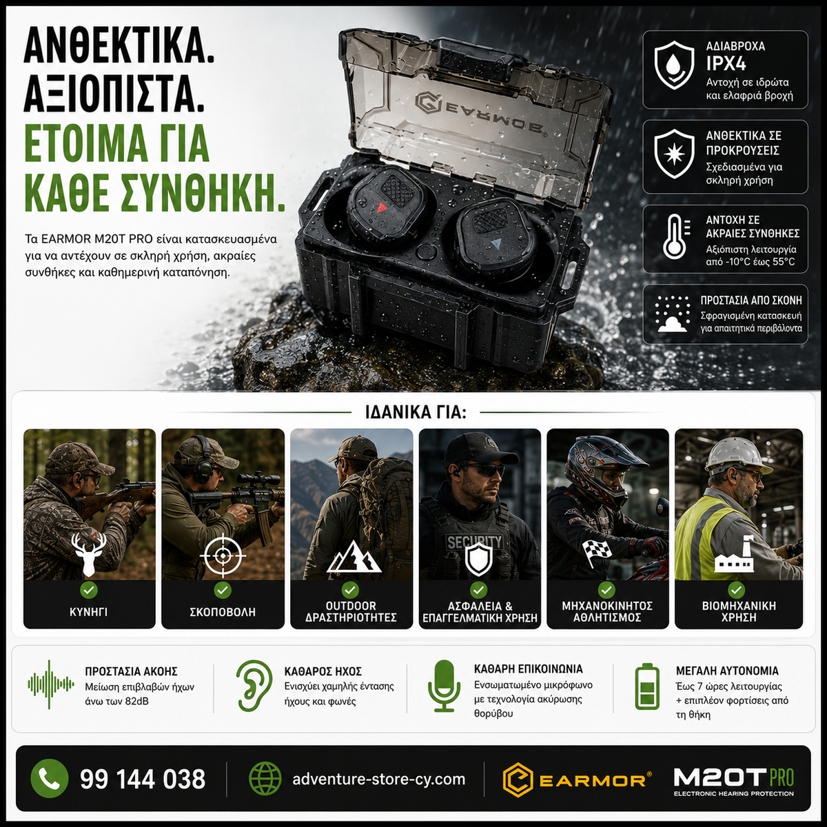 EARMOR M20T Pro – Next-Gen Smart Earplugs