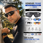 Load image into Gallery viewer, Vendur® Sunglasses UV400 Polarized with 5 Lenses
