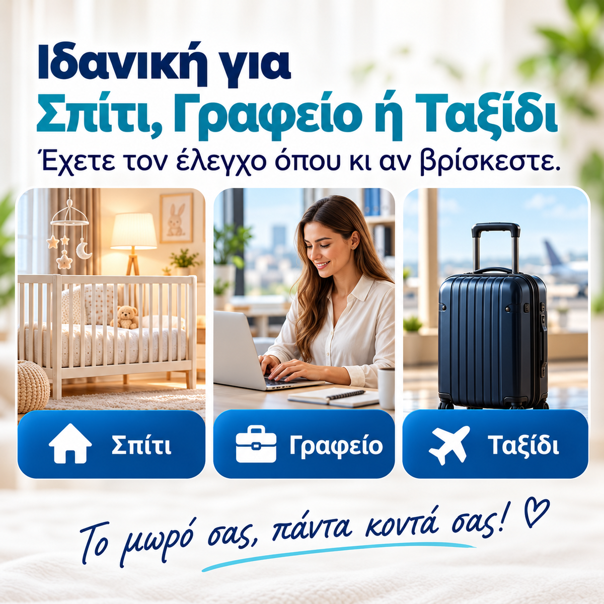 Baby Monitor 3.5” με Κάμερα PTZ, Νυχτερινή Όραση & Αμφίδρομη Επικοινωνία