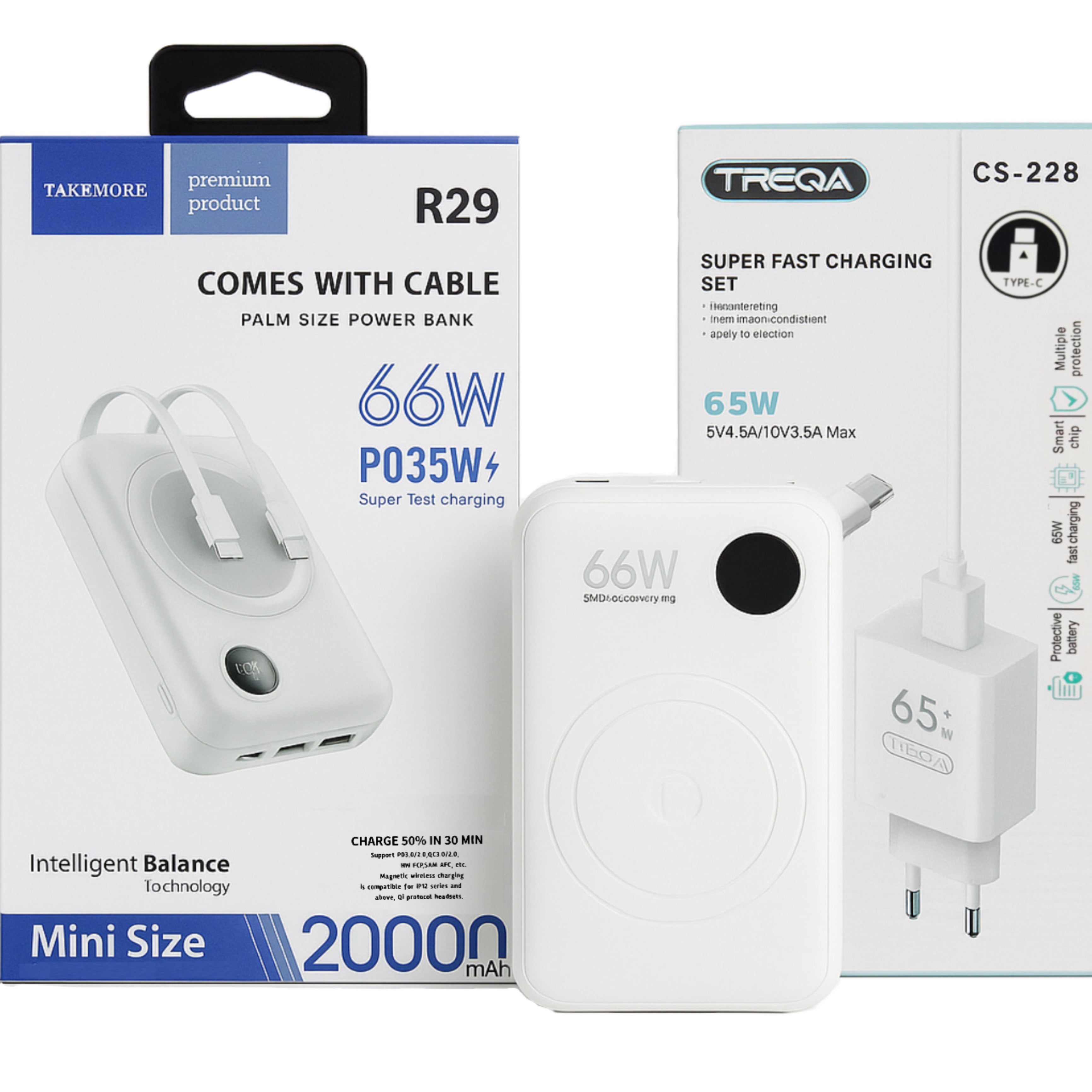 Powerbank 20.000 mAh + Δώρο Φορτιστής 140W
