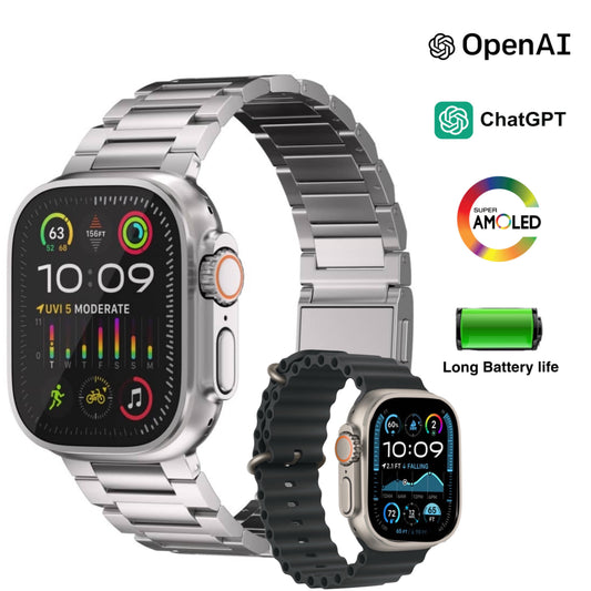 Smartwatch Ultra AI Max – Με Κλήσεις, Υγεία & AMOLED Οθόνη