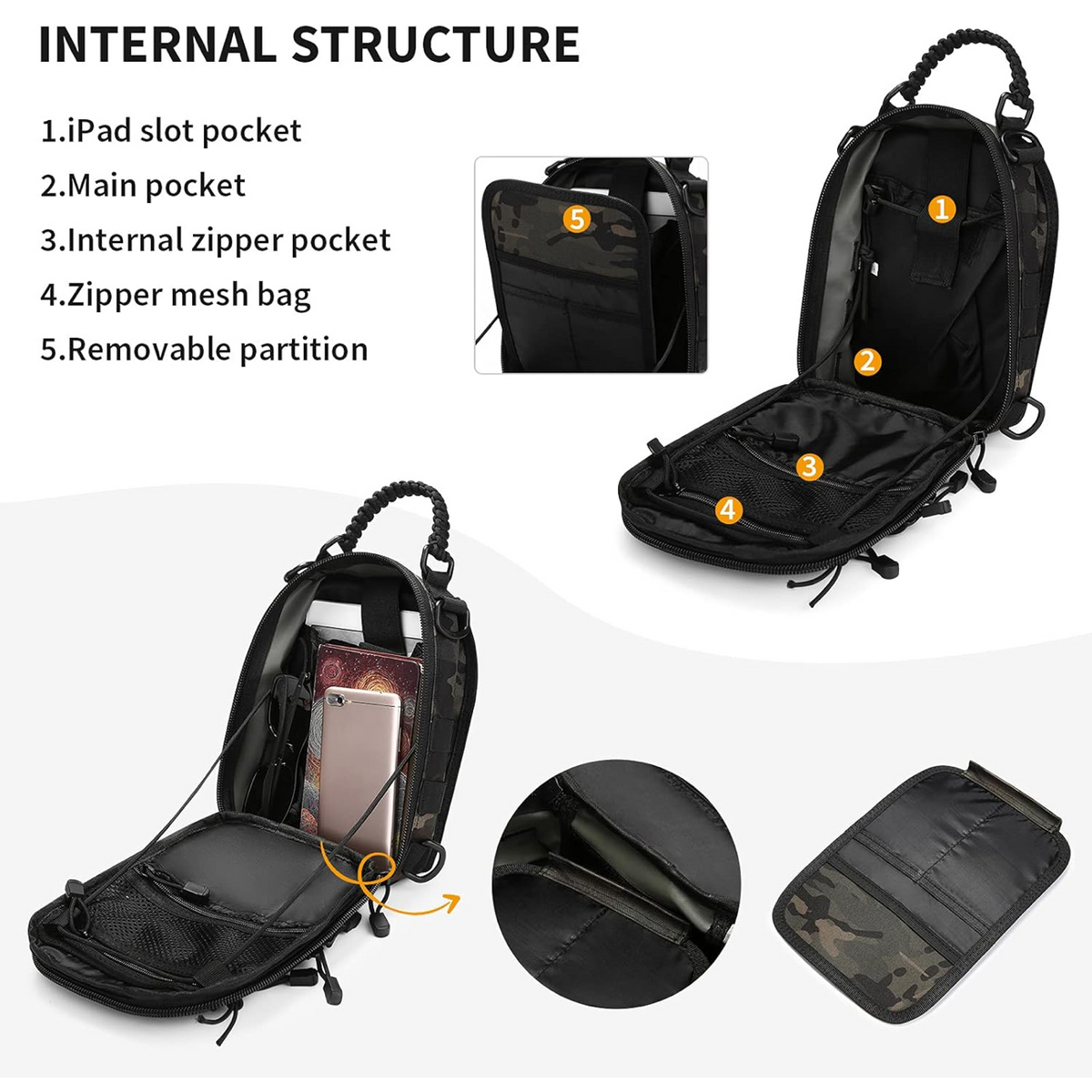 MCAN Sling Bag 5L with MOLLE