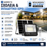 Φόρτωση εικόνας στο εργαλείο προβολής Συλλογής, RIXME Ηλιακός Προβολέας 2000W IP67 με Διπλό Πάνελ &amp; Τηλεχειριστήριο
