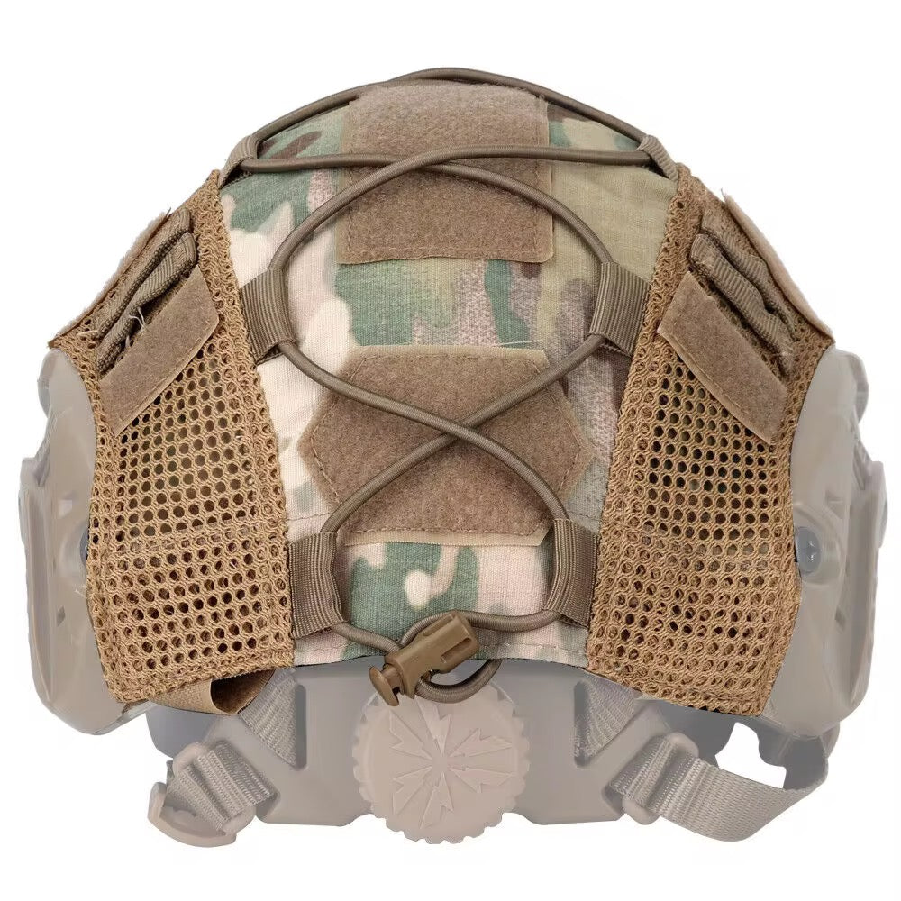 Tactical Helmet Cover  – Αναπνεύσιμο Κάλυμμα Κράνους με Velcro & Ελαστικά Κορδόνια