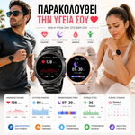 Φόρτωση εικόνας στο εργαλείο προβολής Συλλογής, Smartwatch GPS με κλήσεις , υγεία, Υποστήριξη Strava &amp; AMOLED Οθόνη
