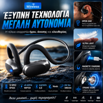 Φόρτωση εικόνας στο εργαλείο προβολής Συλλογής, Ασύρματα Open-Ear Ακουστικά Bluetooth 6.0 – Sport &amp; Calls
