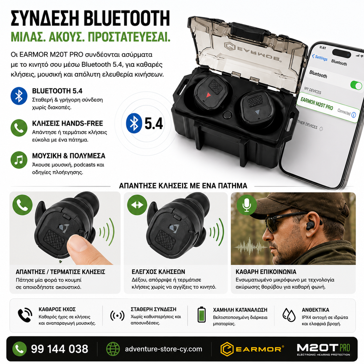 EARMOR M20T Pro – Next-Gen Smart Earplugs