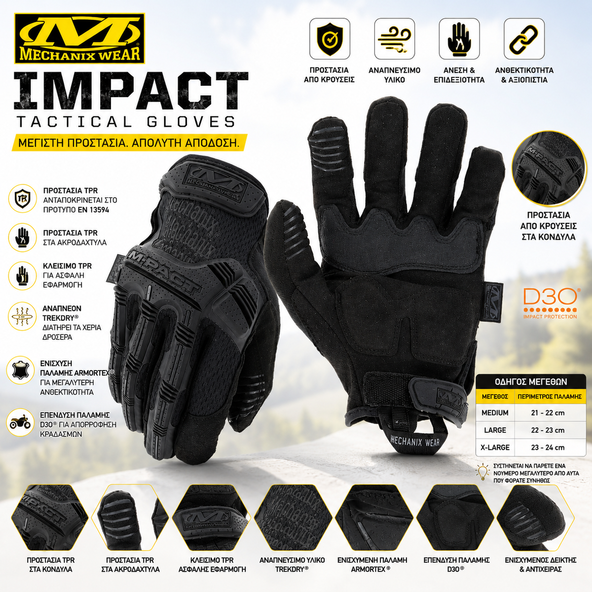 Impact Pro Mechanix Gloves