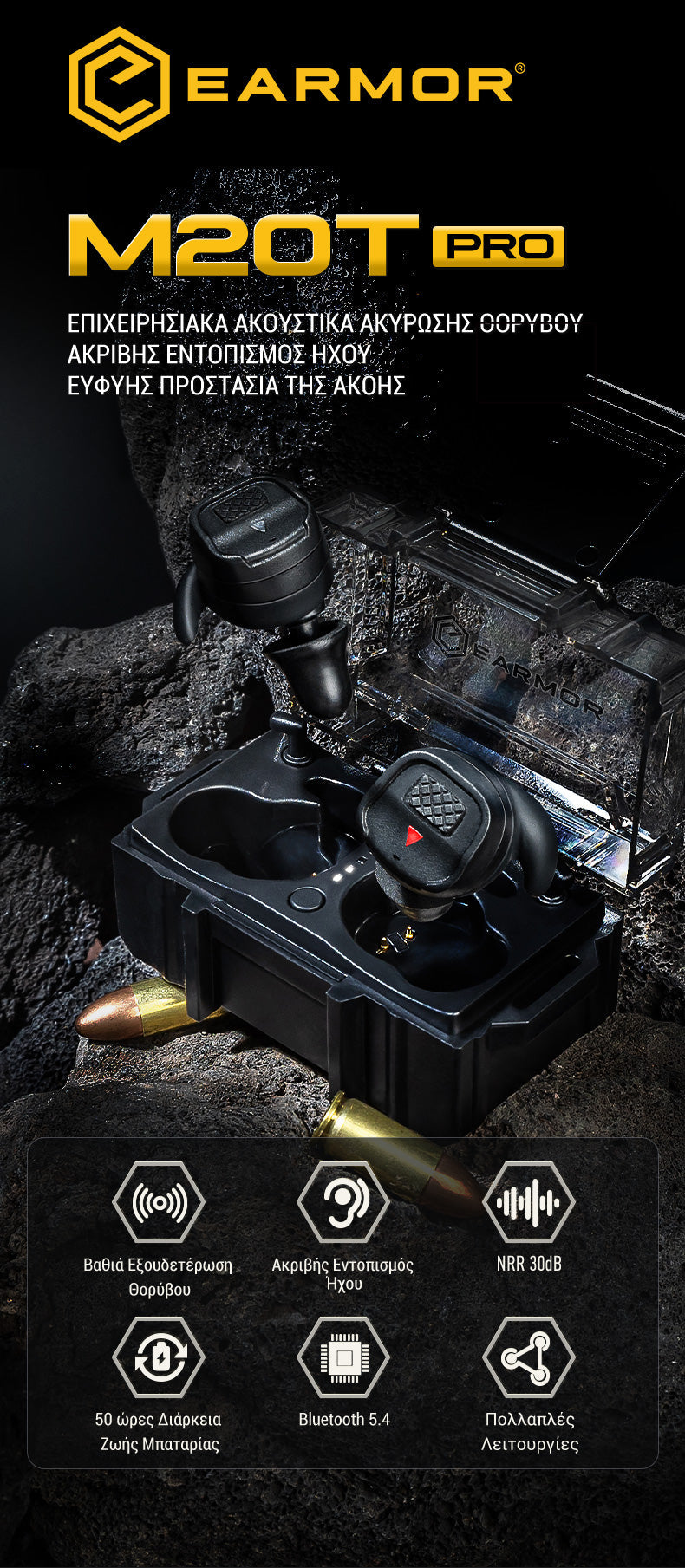 EARMOR M20T Pro – Next-Gen Smart Earplugs