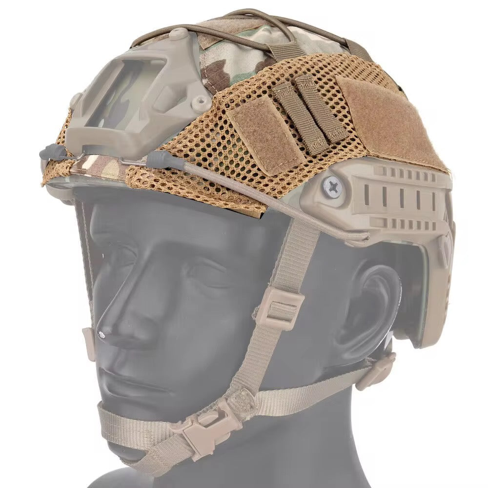 Tactical Helmet Cover  – Αναπνεύσιμο Κάλυμμα Κράνους με Velcro & Ελαστικά Κορδόνια