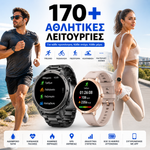 Φόρτωση εικόνας στο εργαλείο προβολής Συλλογής, Smartwatch GPS με κλήσεις , υγεία, Υποστήριξη Strava &amp; AMOLED Οθόνη
