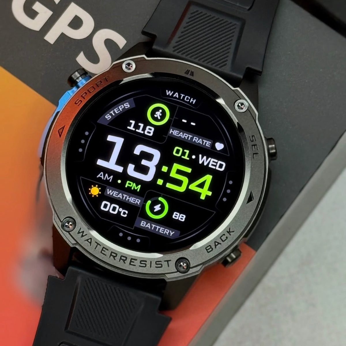 Fenix Smartwatch GPS με κλήσεις , υγεία, Υποστήριξη Strava & AMOLED Οθόνη