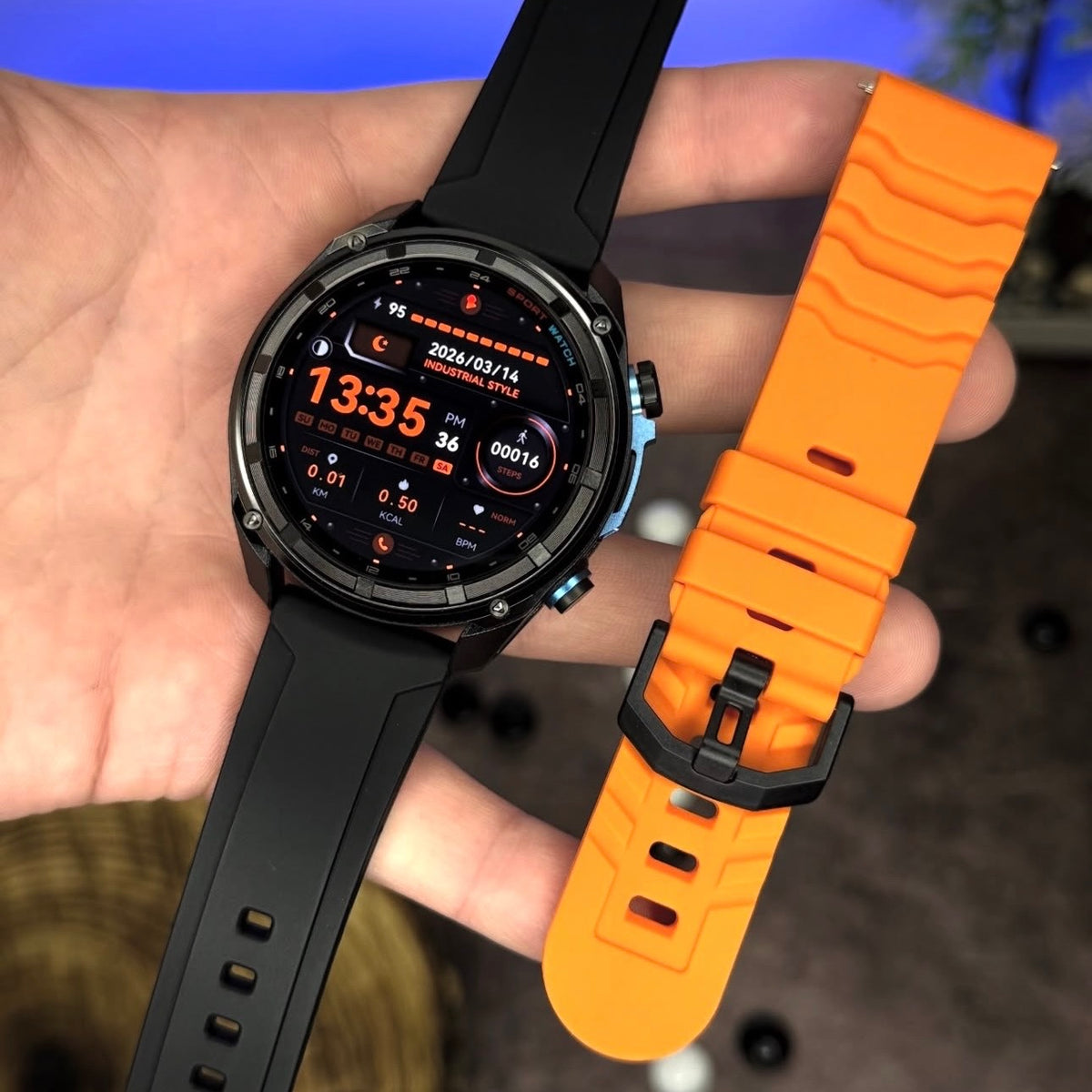 ADVENTURE Smartwatch GPS με Offline Χάρτες, Κλήσεις & 3 Λουράκια