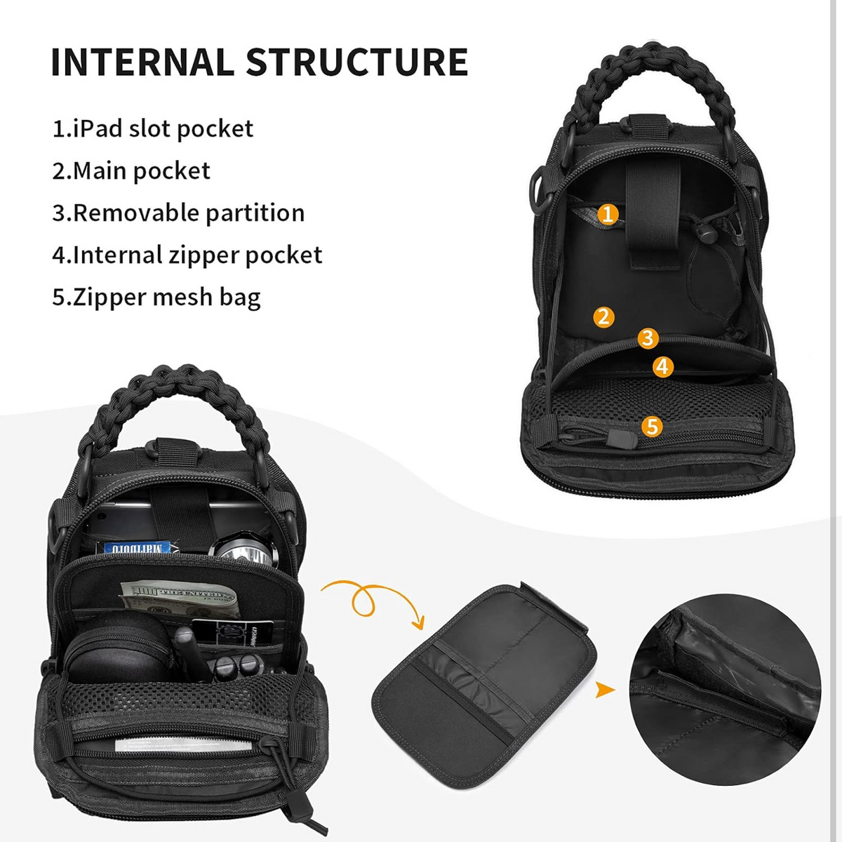 MCAN Sling Bag 5L with MOLLE