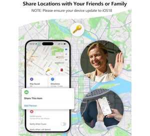 Σετ 4 Mini GPS Tracker με Keyrings – Για iPhone & Android