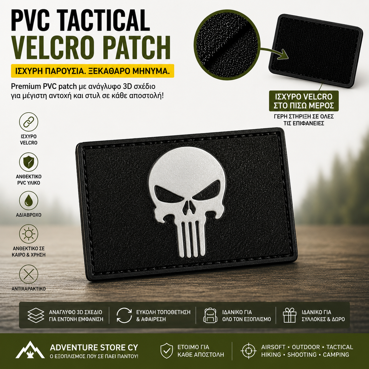 Tactical Velcro Patches – Στρατιωτικά Σήματα με Velcro