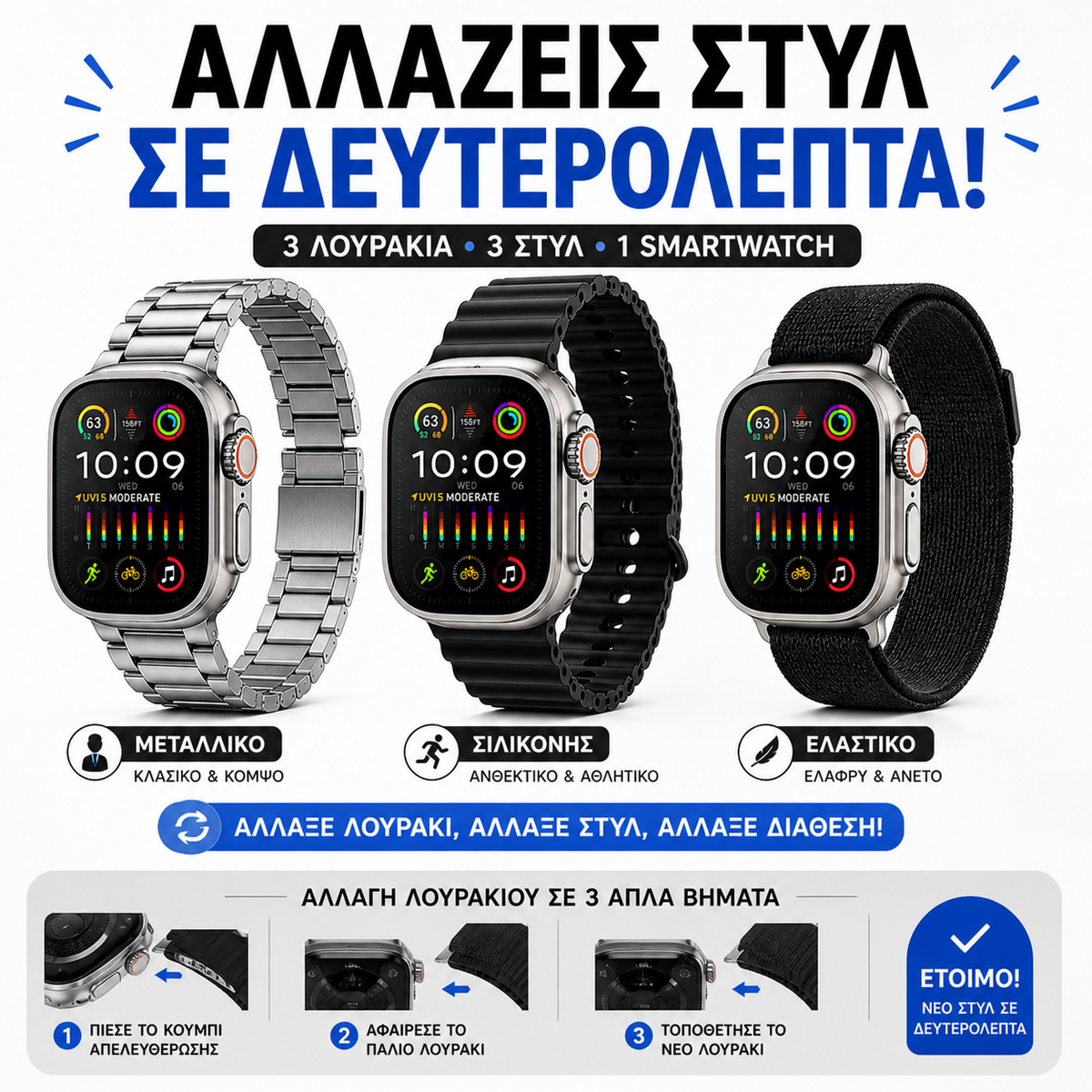 Smartwatch Ultra AI Max – With Calls, Health & AMOLED Display