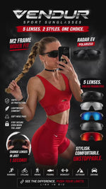 Load and play video in Gallery viewer, Vendur® Sunglasses UV400 Polarized with 5 Lenses
