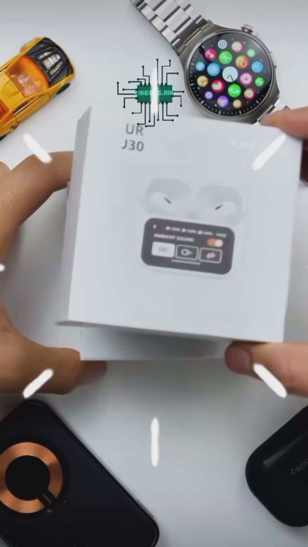 Ακουστικά Bluetooth με Οθόνη Αφής ANC/ENC