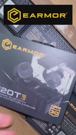 Load and play video in Gallery viewer, Electronic Earmuffs EARMOR M20T PRO -BK, Bluetooth 
